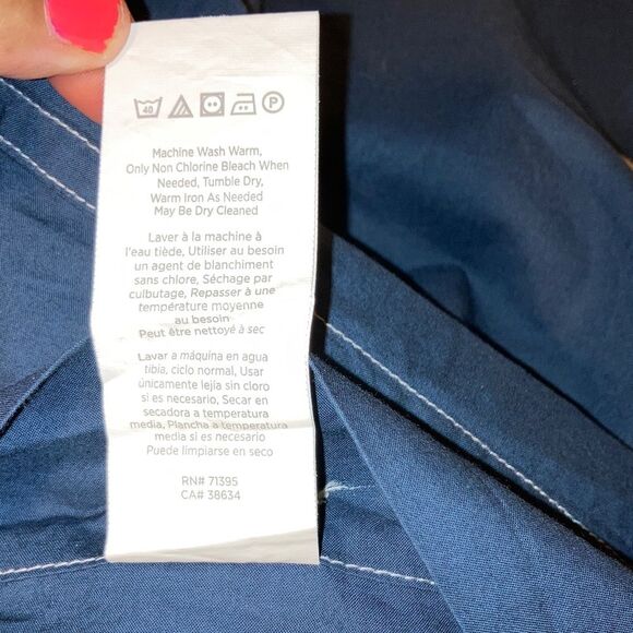 WEST ELM Navy Blue White Embroidered Stitching Nautical Pillow Sham Standard - Picture 6 of 8